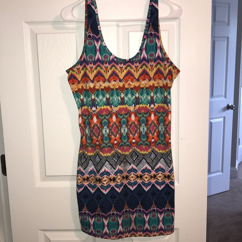 Fitted print dress